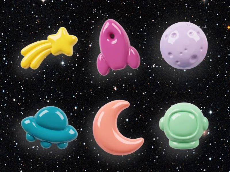 Space Wall Art — Bubble Style Kids Room Decor