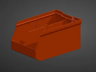 Wolf's mouth stackable box