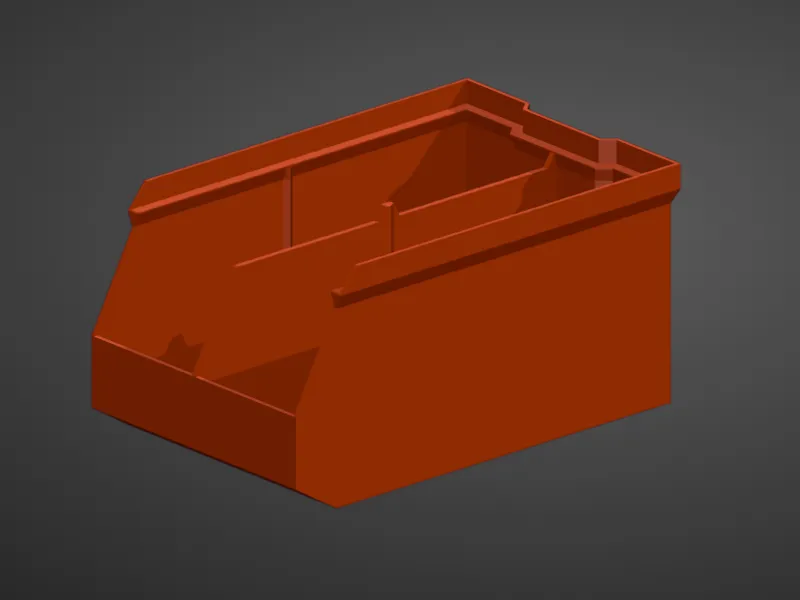 Wolf's mouth stackable box