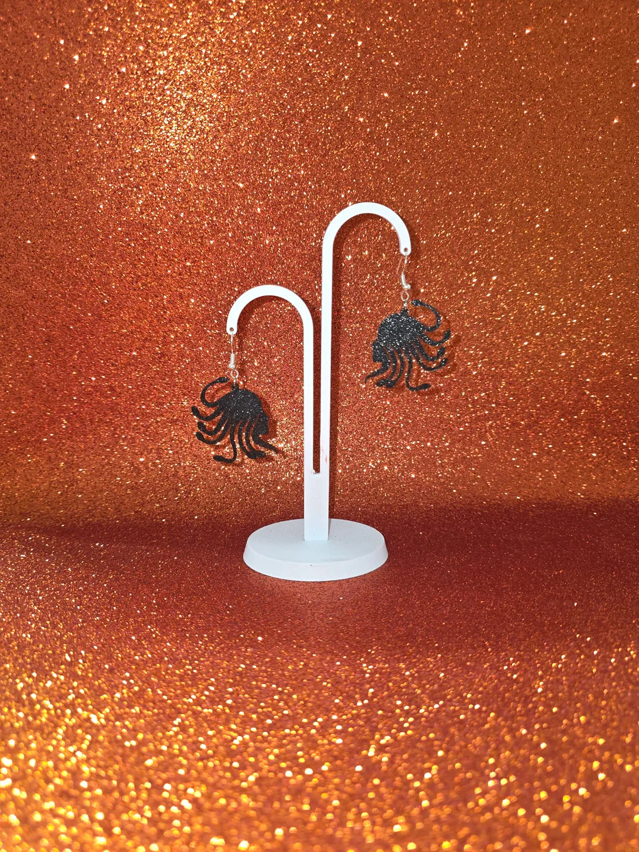 Minimal Medusa earrings view 3
