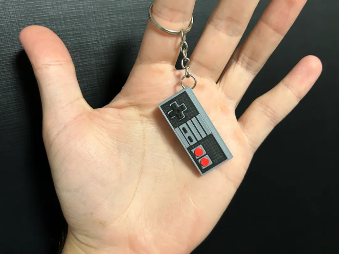NES Controller Keychain Remixed by Super3D MakerWorld: Download Free 3D Models - 3D model önizlemesi