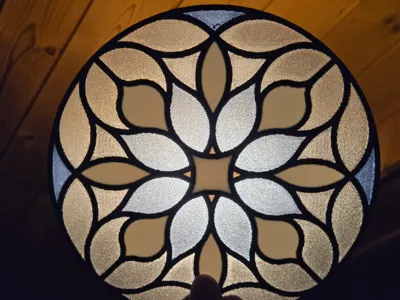 Stained Glass Gothic Rose Window