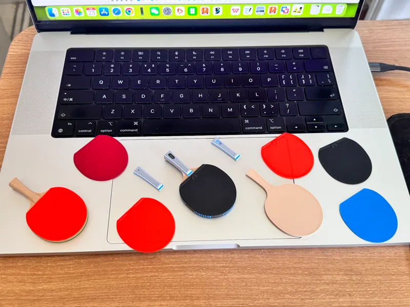乒乓球拍比例模型 蝴蝶VIS 狂飙龙 PingPong Scale Model