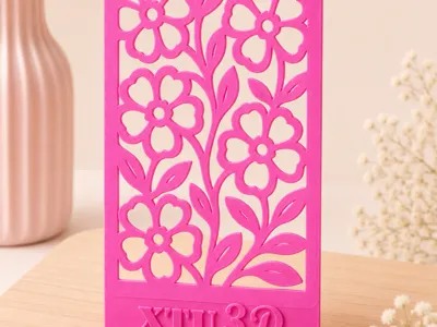 Stencil flowers