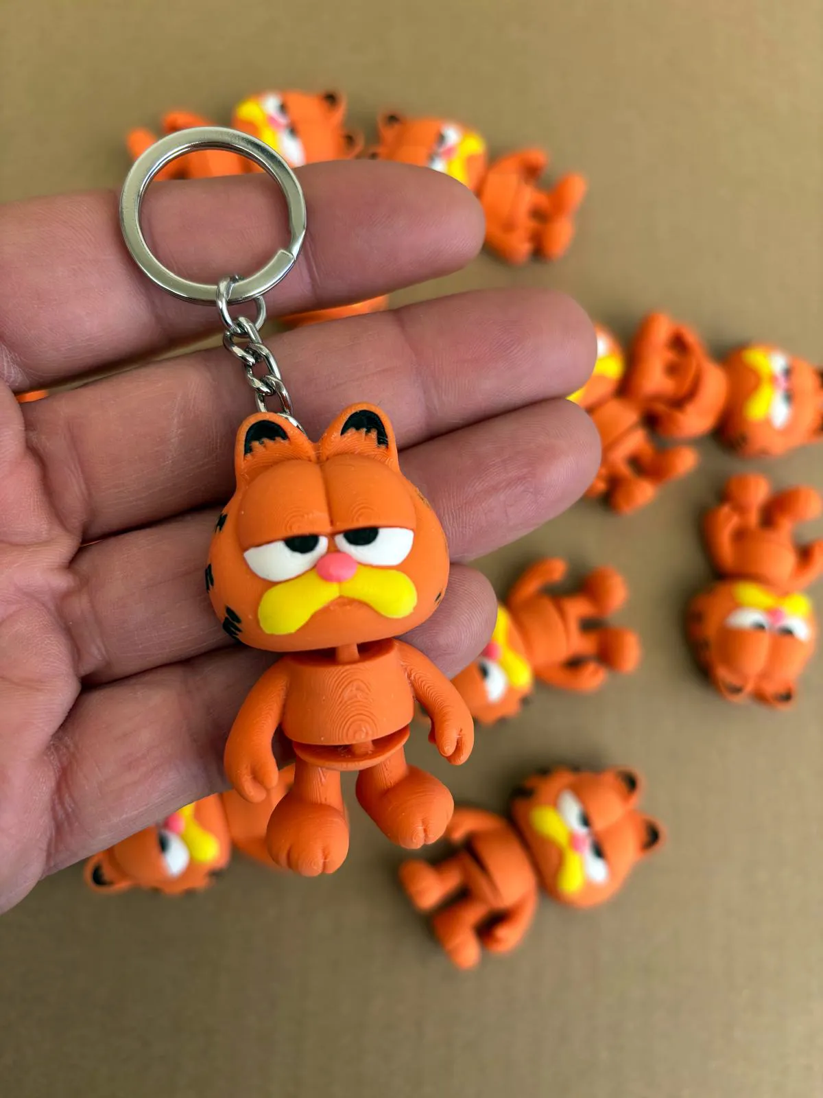 Garfield Mini Flexi – Articulated Cartoon Keychain view 2