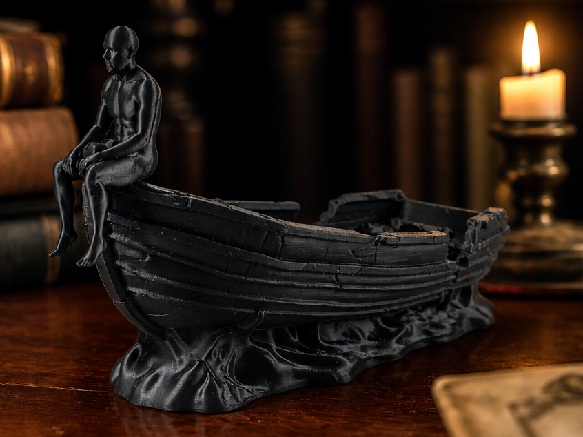 Drifter Boat Catchall - Abstract Decorative Tray