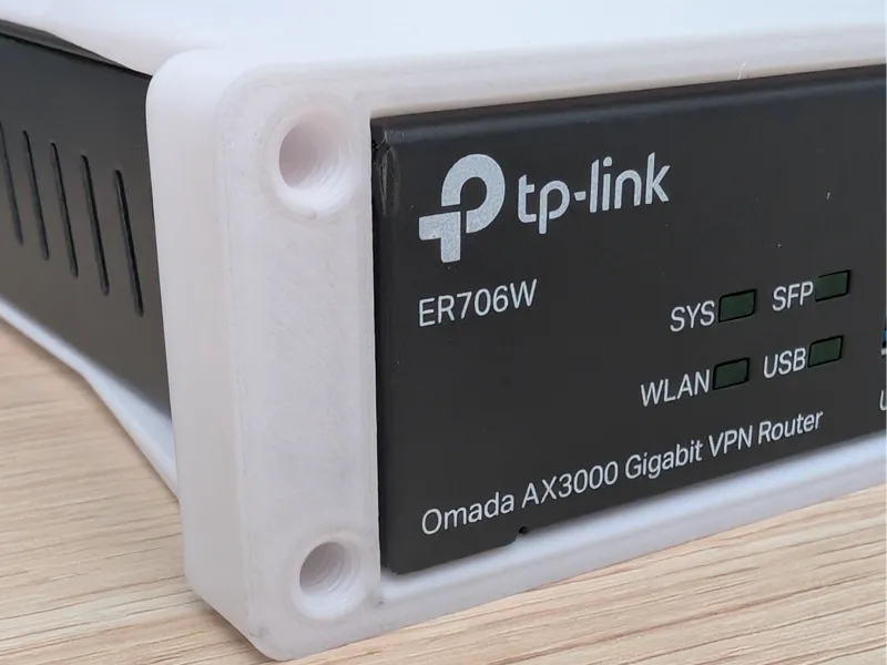 10" Rack Rear Mount TP-Link Router Omada Lab Rax