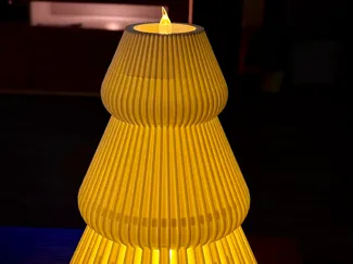 Modern Christmastree with two lights