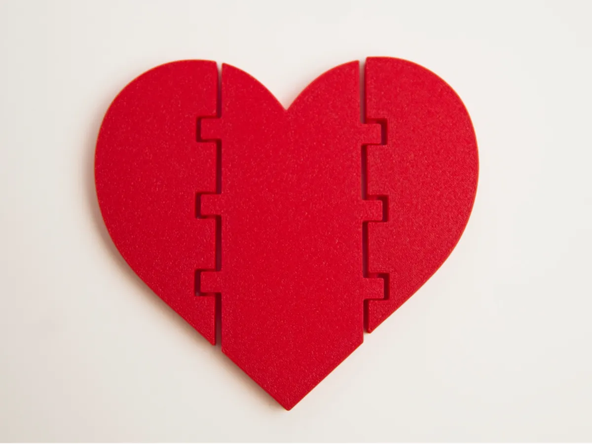 Flexi Heart for St. Valentines Day - Free 3D Print Model - MakerWorld