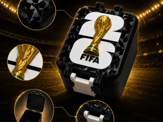 Caixa Porta Figurinhas Copa 2026 com Taça