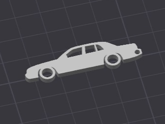 Crown Vic Keychain