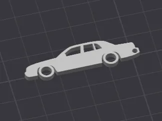 Crown Vic Keychain