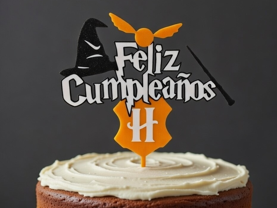 cake topper feliz cumpleaños