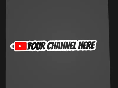 Customizable Youtube Keychain!