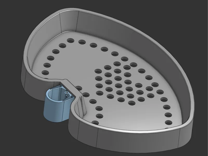 Sleek Kidney-Shaped Drip-Dry Soap Tray