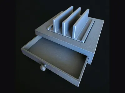 Laptop / iPad Stand with Storage Drawer