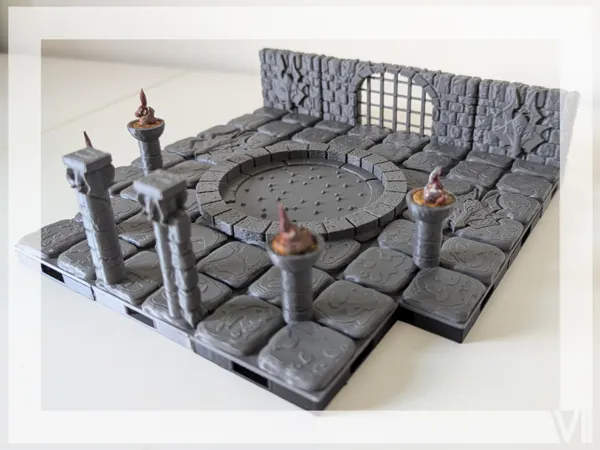 Sanctuaire démoniaque — terrain modulaire JDR