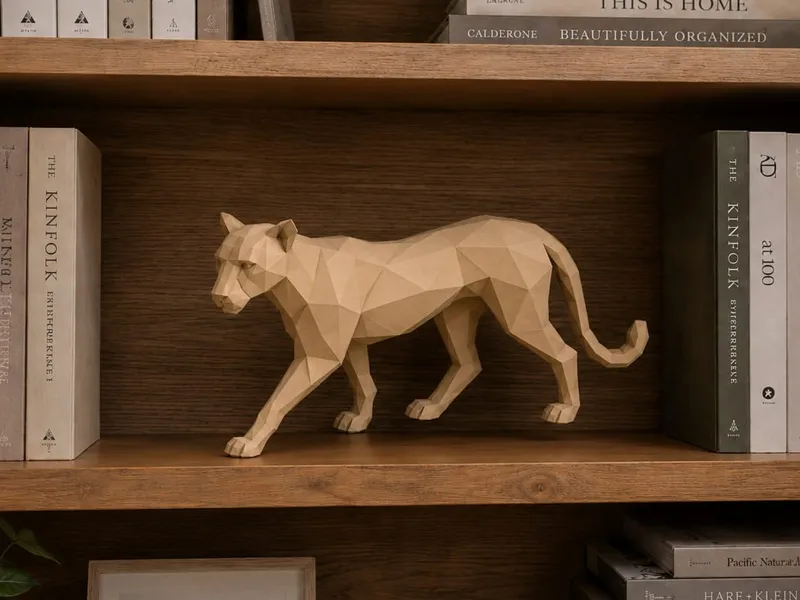 Polygon Cheetah | Safari Low Poly Decor