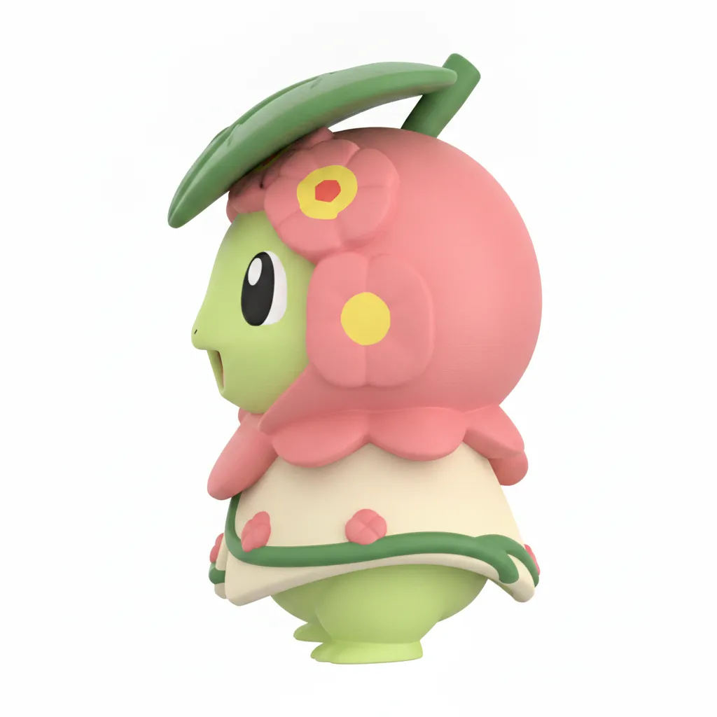 Chikorita with a Meganium poncho/fancy dress view 4