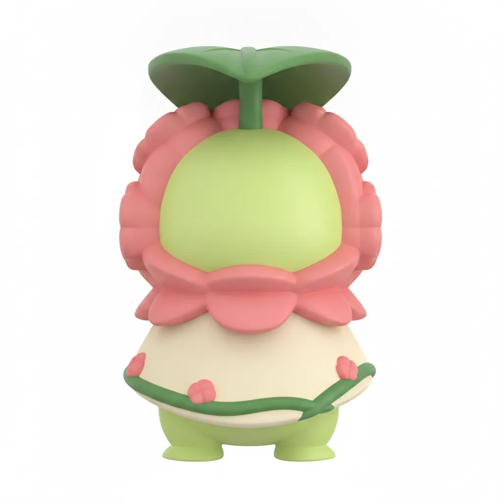 Chikorita with a Meganium poncho/fancy dress view 3
