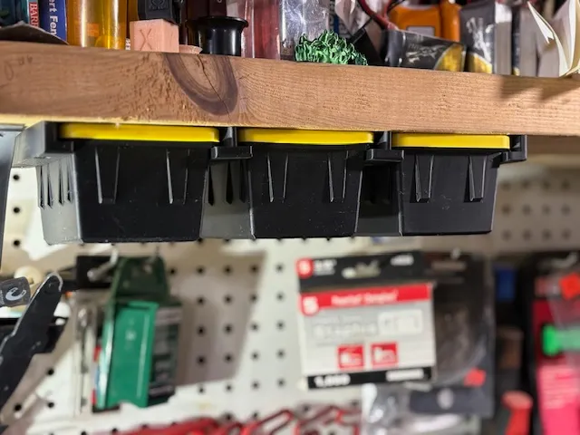 HDX teeny tote undershelf storage rail system