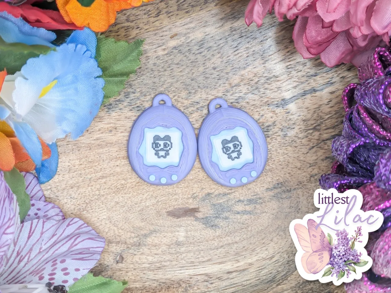 Cute Tamagotchi Virtual Pet Earrings/Keychain view 4