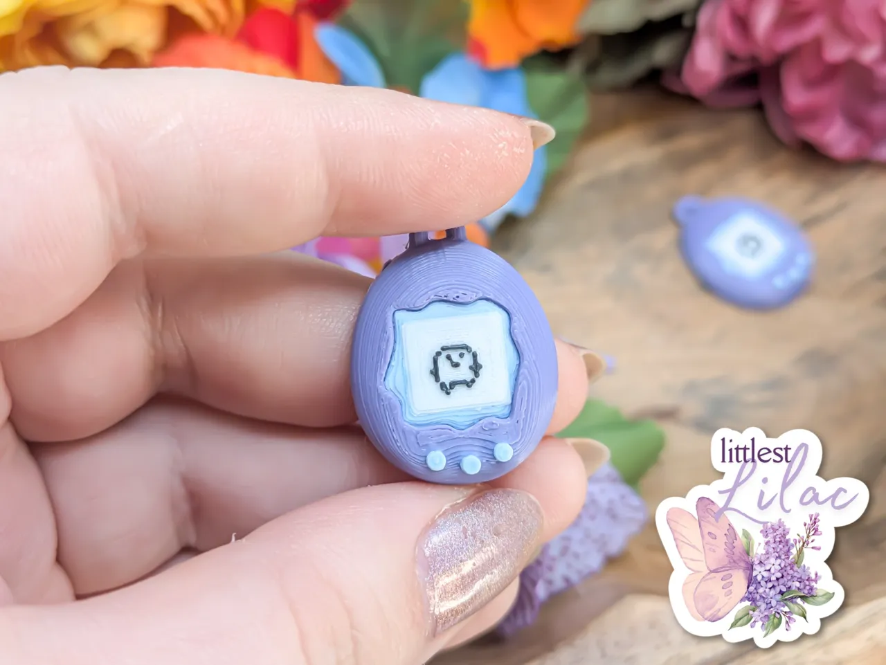 Cute Tamagotchi Virtual Pet Earrings/Keychain view 2