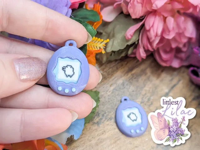 Cute Tamagotchi Virtual Pet Earrings/Keychain