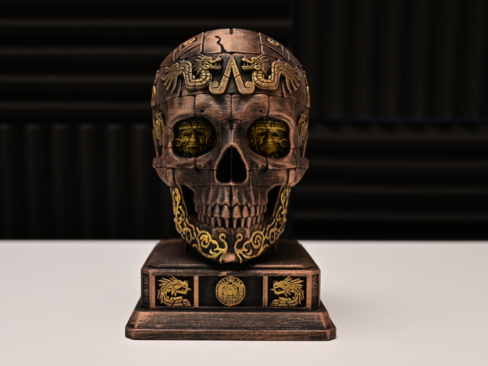 Aztec Skull – Maya Sculpture Desk Decor