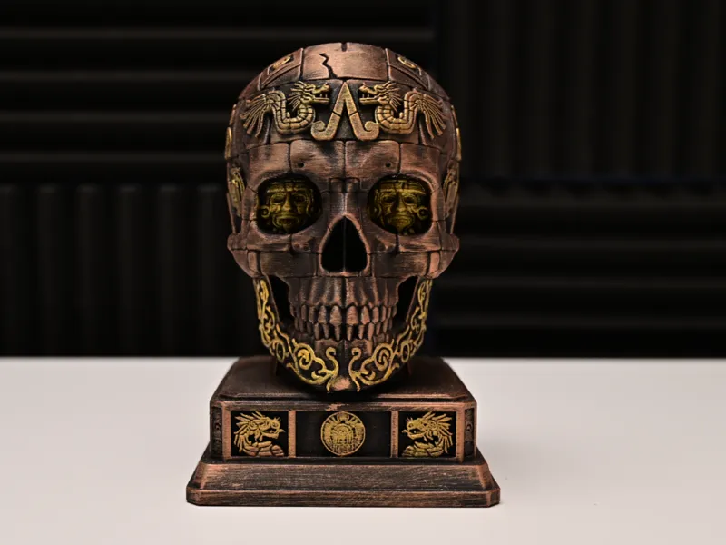 Aztec Skull – Maya Sculpture Desk Decor