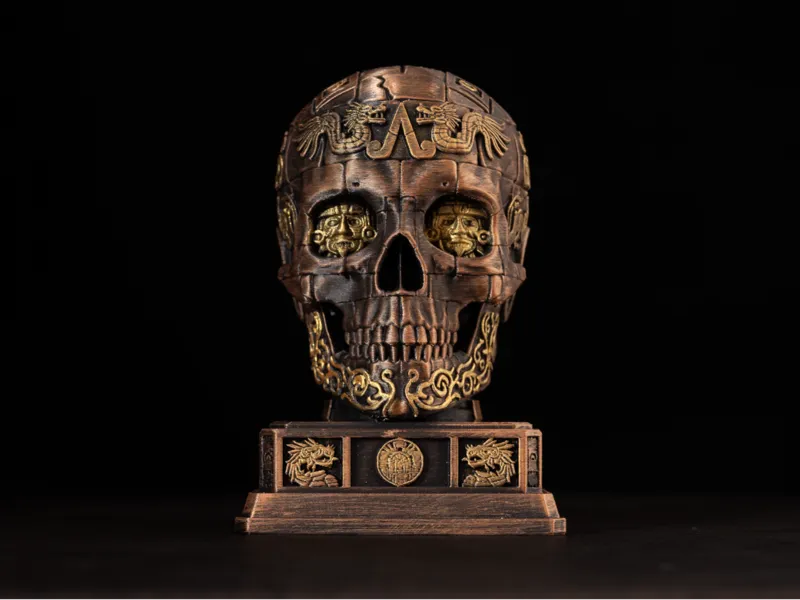 Aztec Skull – Maya Sculpture Desk Decor