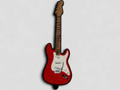 Guitar Keychain