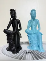 Bodhisattva pensif en bronze doré — photo 2