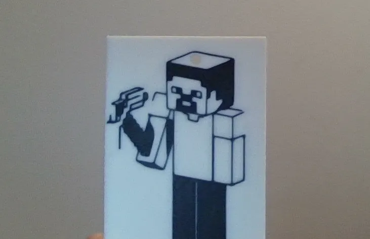 minecraft keychain Steve