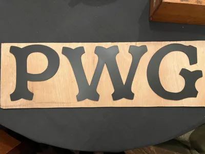 Letters Stencil - Antique Style