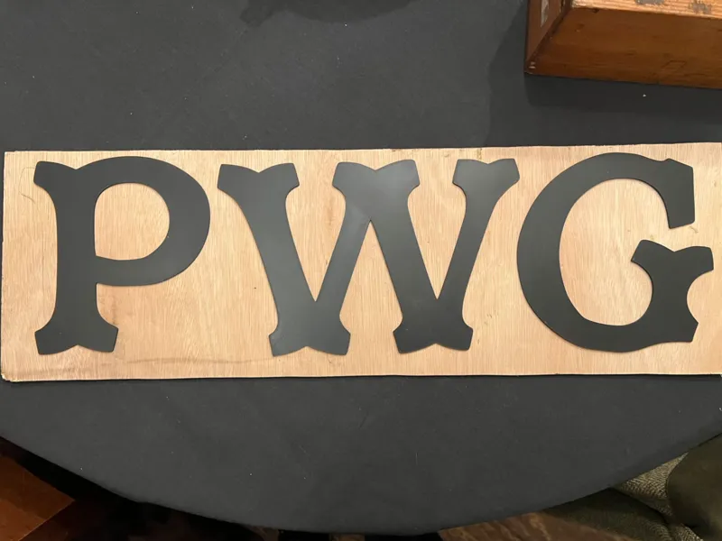 Letters Stencil - Antique Style
