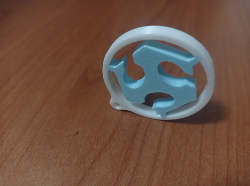 Fablab bicolor keychain 