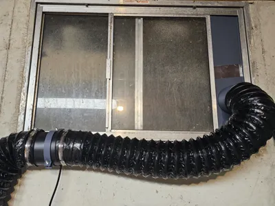 Window vent for 4in hose