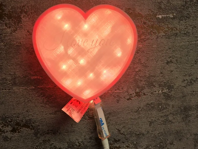 Heart lightbox 