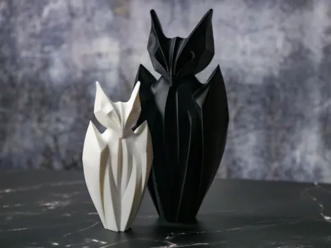 Minimalist bat sculpture view 3