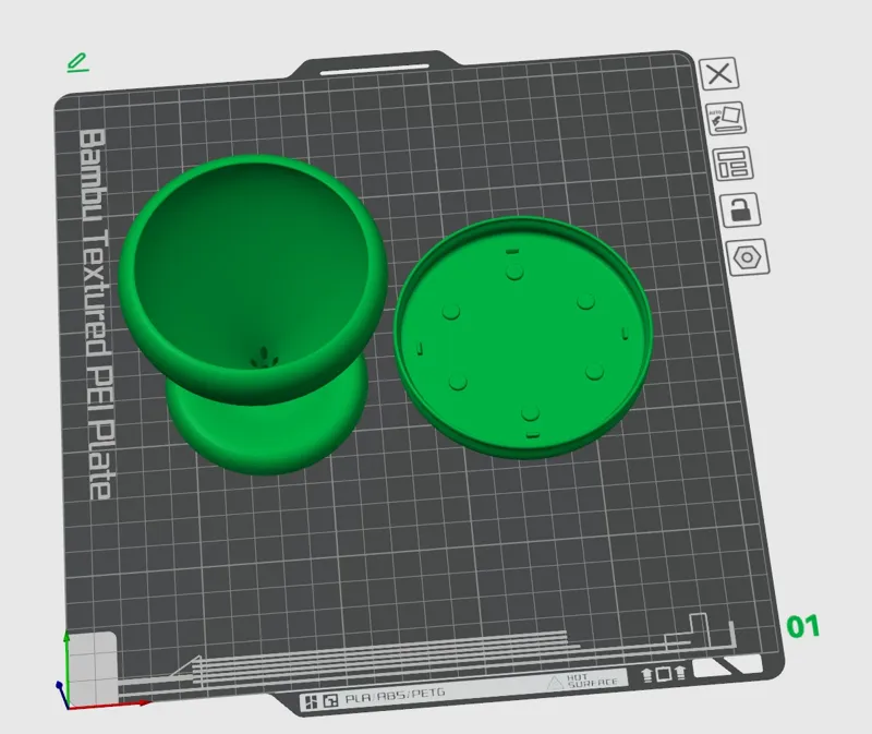 flowerpot Cup sub-dish