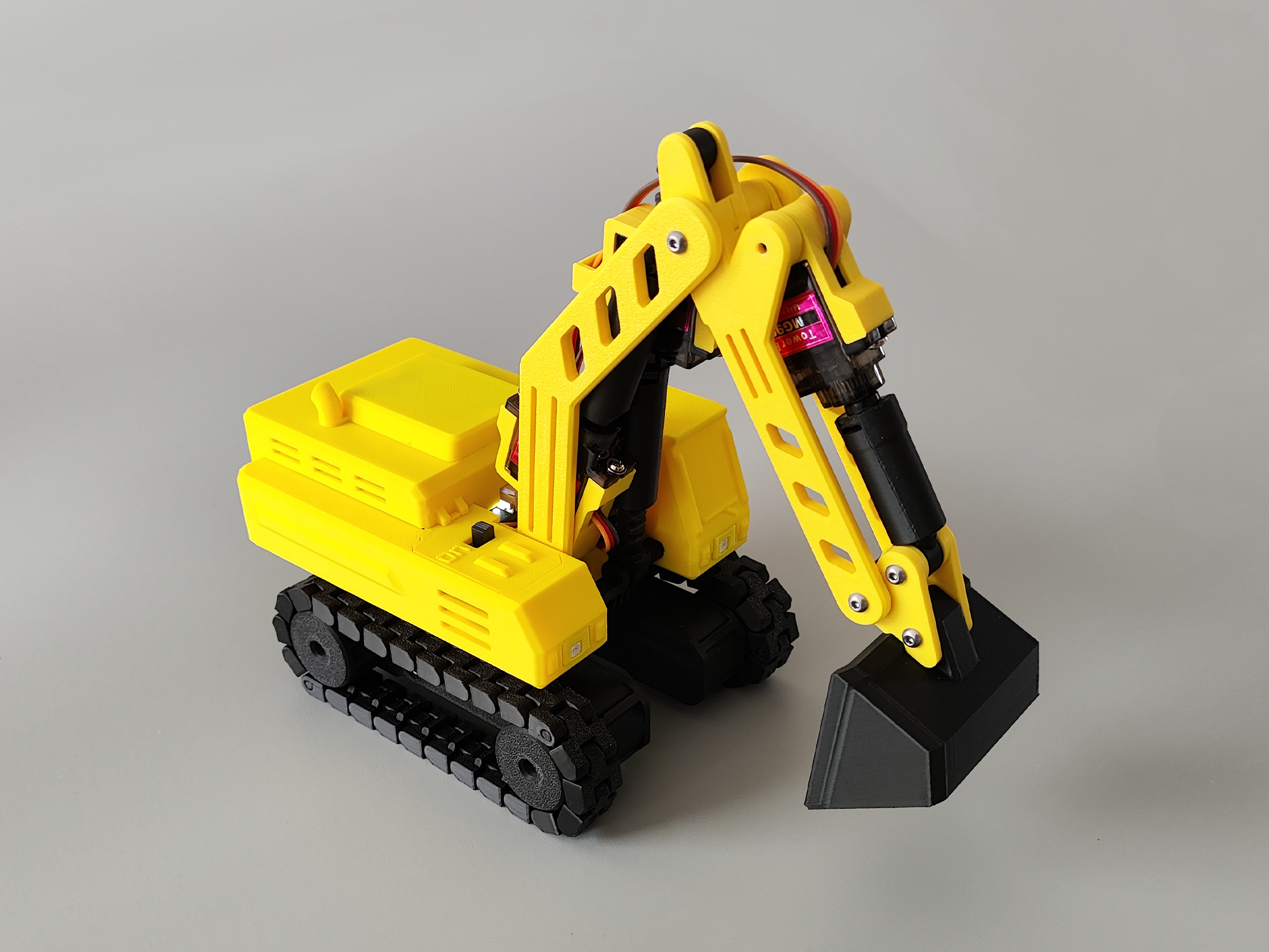 Miniatura 2 do modelo 3D CyberBrick套件  遥控挖掘机（无支撑，无TPU，无需电路滑环底座可转约2圈）