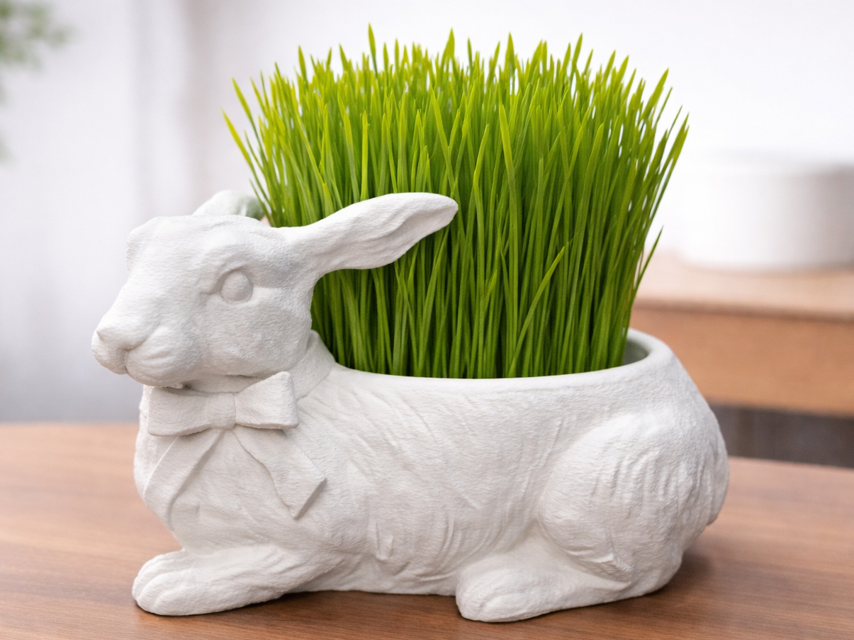 easter bunny planter perfect for spring seedlings