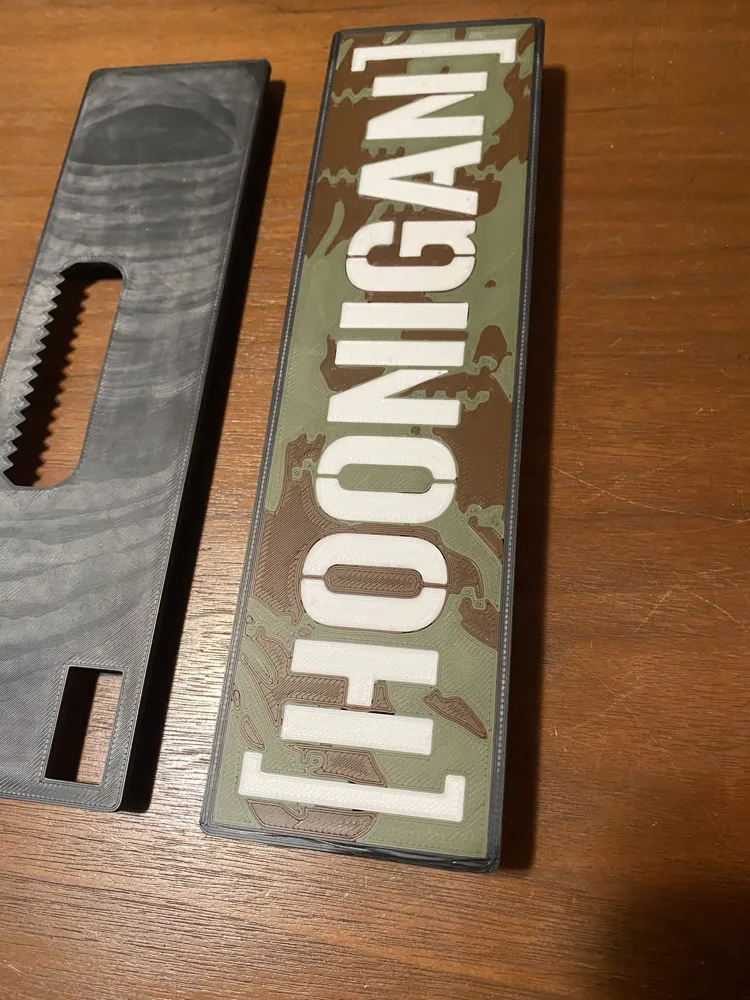 HOONIGAN Camo lightbox sign by Eric36 MakerWorld: Download Free 3D Models