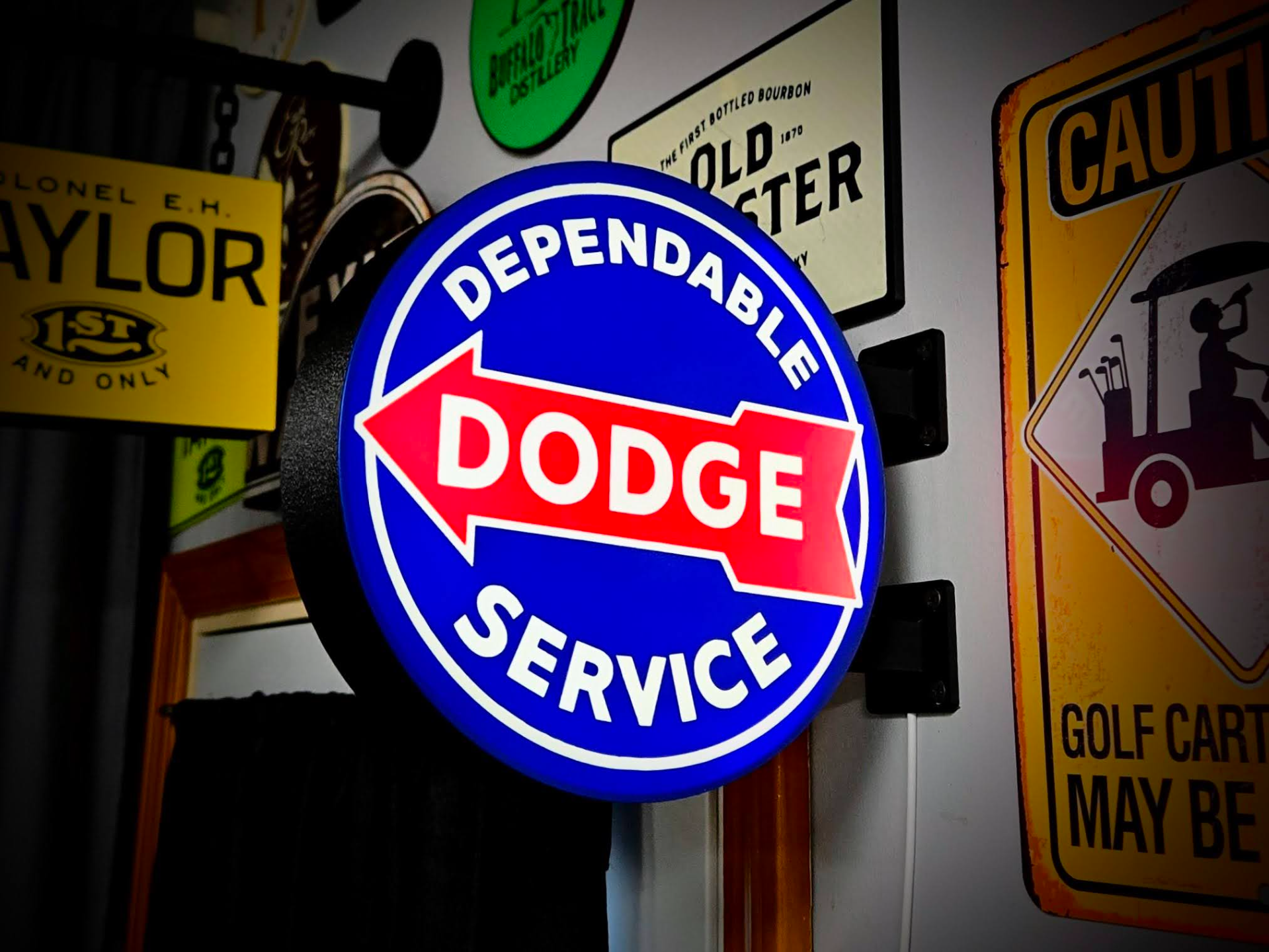 DODGE SERVICE - 2-Sided Gas Station Lightbox Sign