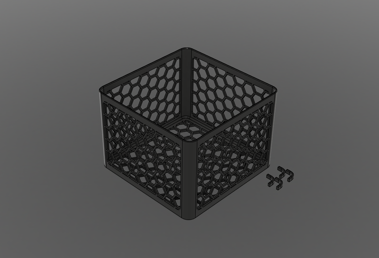 Miniatura 1 do modelo 3D Parametric Honeycomb Box – Stackable