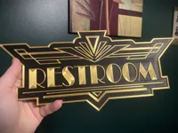 RESTROOM - 256mm+ Plates 0.24mm layer, 2 walls, 10% infill