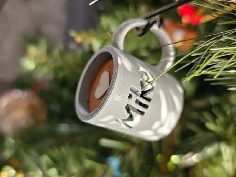 Customizable Coffee Cup Ornament
