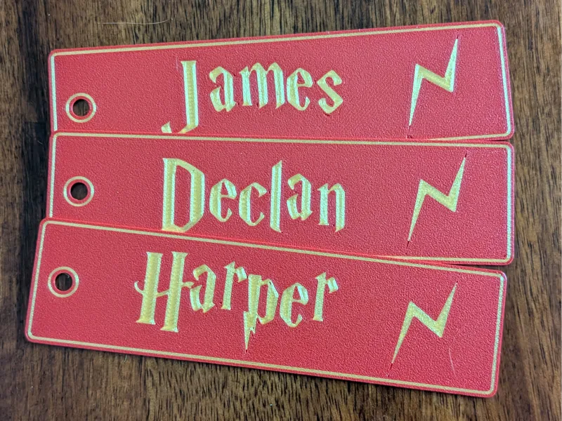 Custom Name Harry Potter Style Bookmarks
