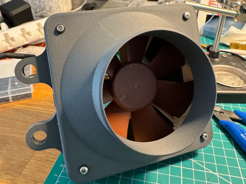 Noctua 120mm fan box for 3in exhaust duct
